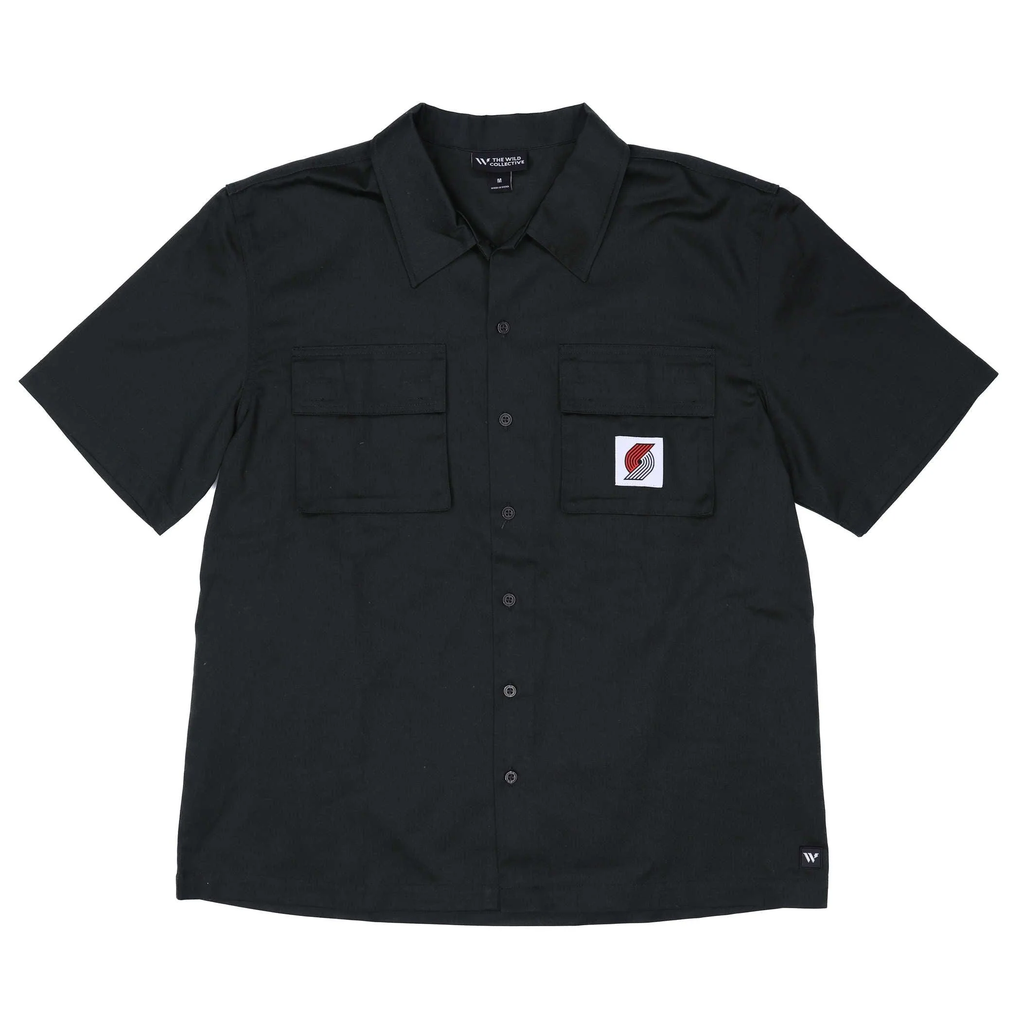 Wild Collective Pinwheel Dark Gray Utility Shirt