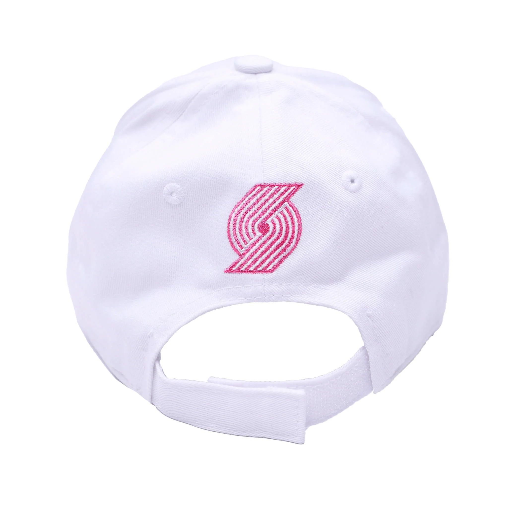 Youth Girls All White Trail Blazers Adjustable Cap - Image 2